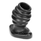 Butthole 2 Hollow Plug Medium Black Silicone > Anal Range > Tunnel and Stretchers
