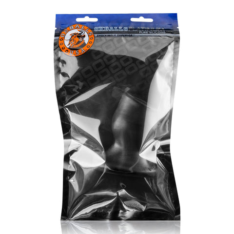 Pighole 1 Hollow Plug Small Black Silicone Adult Sex Toy Butt Plugs - Hollow