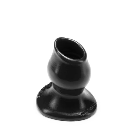 Pighole 1 Hollow Plug Small Black Silicone Adult Sex Toy Butt Plugs - Hollow