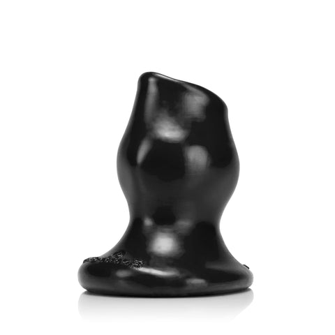 Pighole 2 Hollow Butt Plug Medium Black Butt Plugs - Hollow