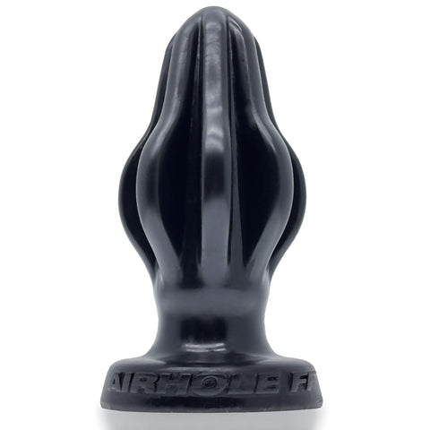 Airhole-1 Finned Buttplug Black - Unique Finned Design, 104 mm Height Butt Plugs