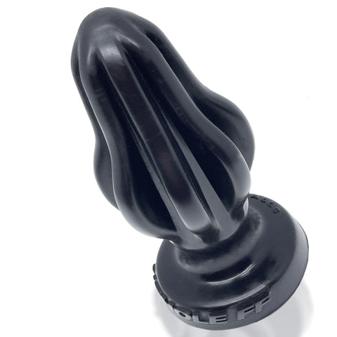 Airhole-1 Finned Buttplug Black - Unique Finned Design, 104 mm Height Butt Plugs