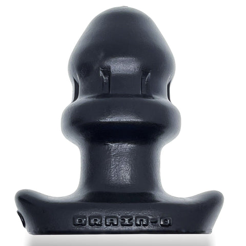 Drain O Flow Thru Buttplug in Black Butt Plugs - Hollow