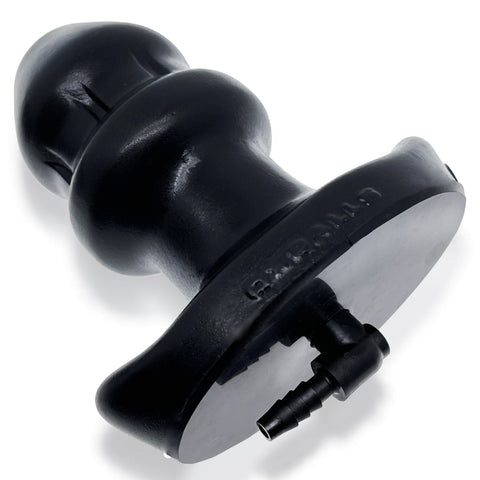 Drain O Flow Thru Buttplug in Black Butt Plugs - Hollow