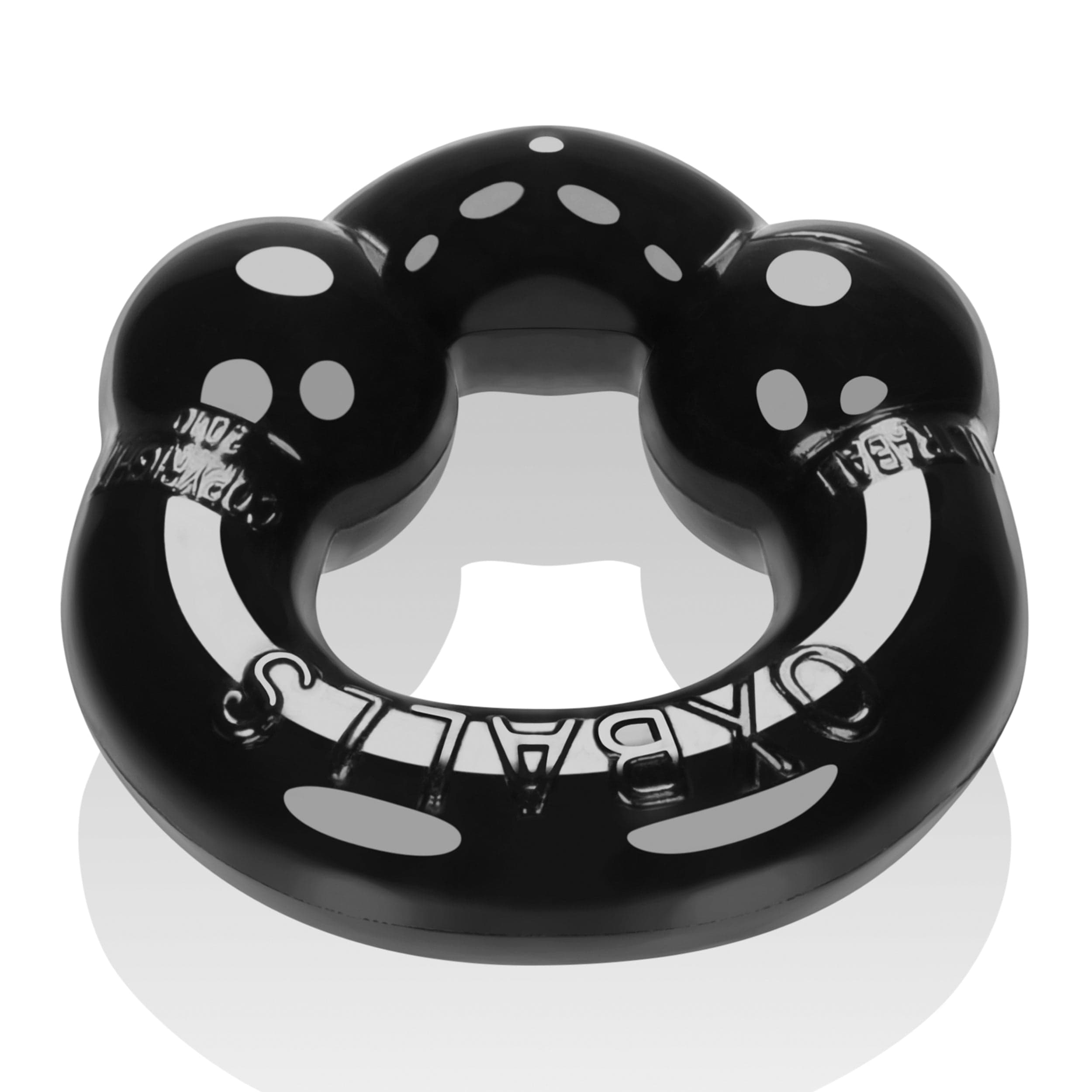 OxBalls Adult Toys Black Ultraballs 2 Pack Cockring Black And Clear 840215118783