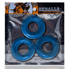 OxBalls Adult Toys Blue / One Size OxBalls Fat Willy 3 Pc Jumbo Cockrings Space Blue 840215121066