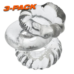 OxBalls Adult Toys Clear / One Size OxBalls Bonemaker 3 Pc Cockring Set Clear 840215121691