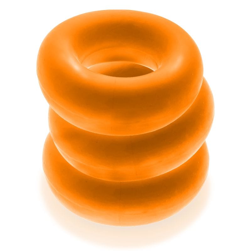 Fat Willy 3 Pc Jumbo Cockrings Orange Cockrings
