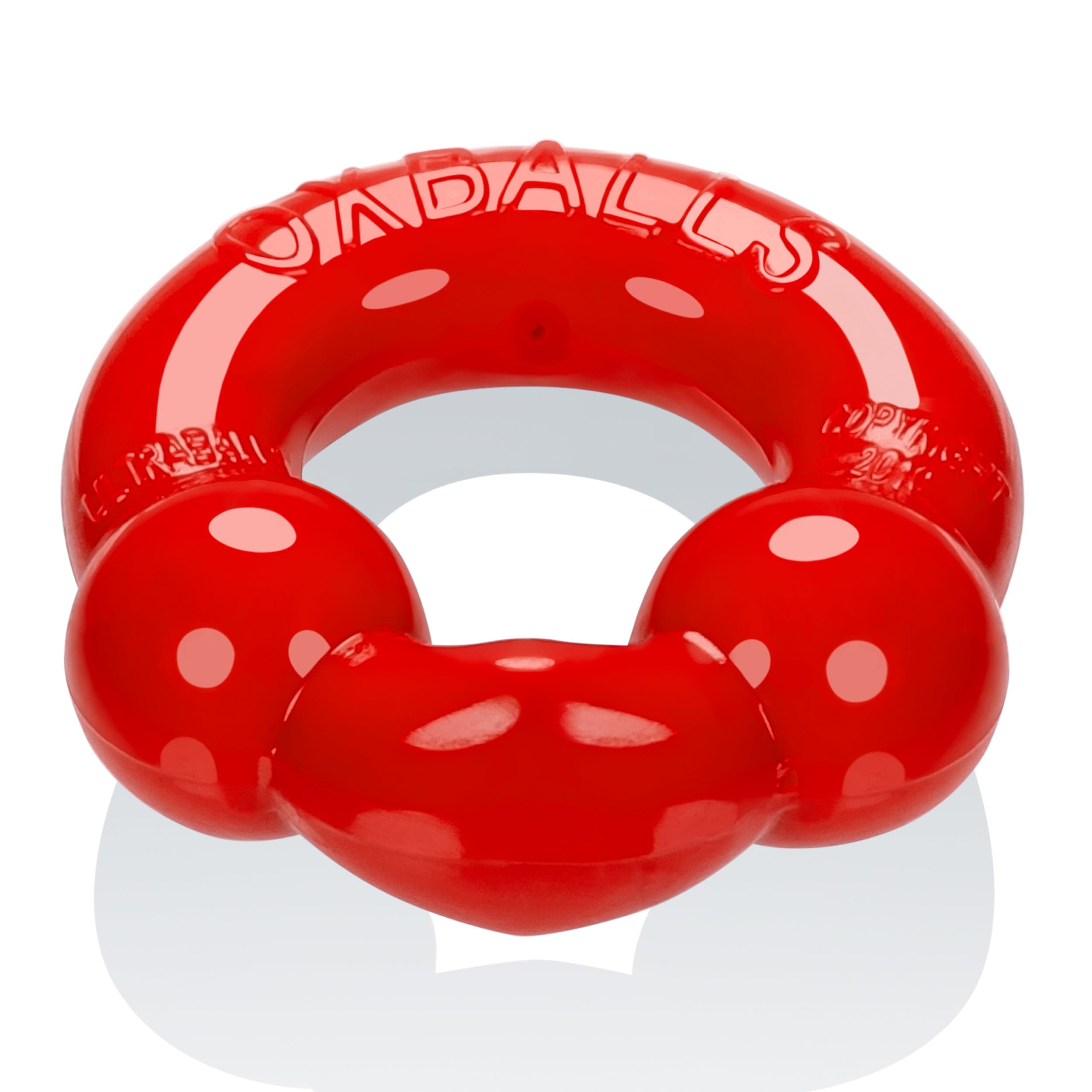 OxBalls Adult Toys Red Ultraballs 2 Pack Cockring Steel And Red 840215118981