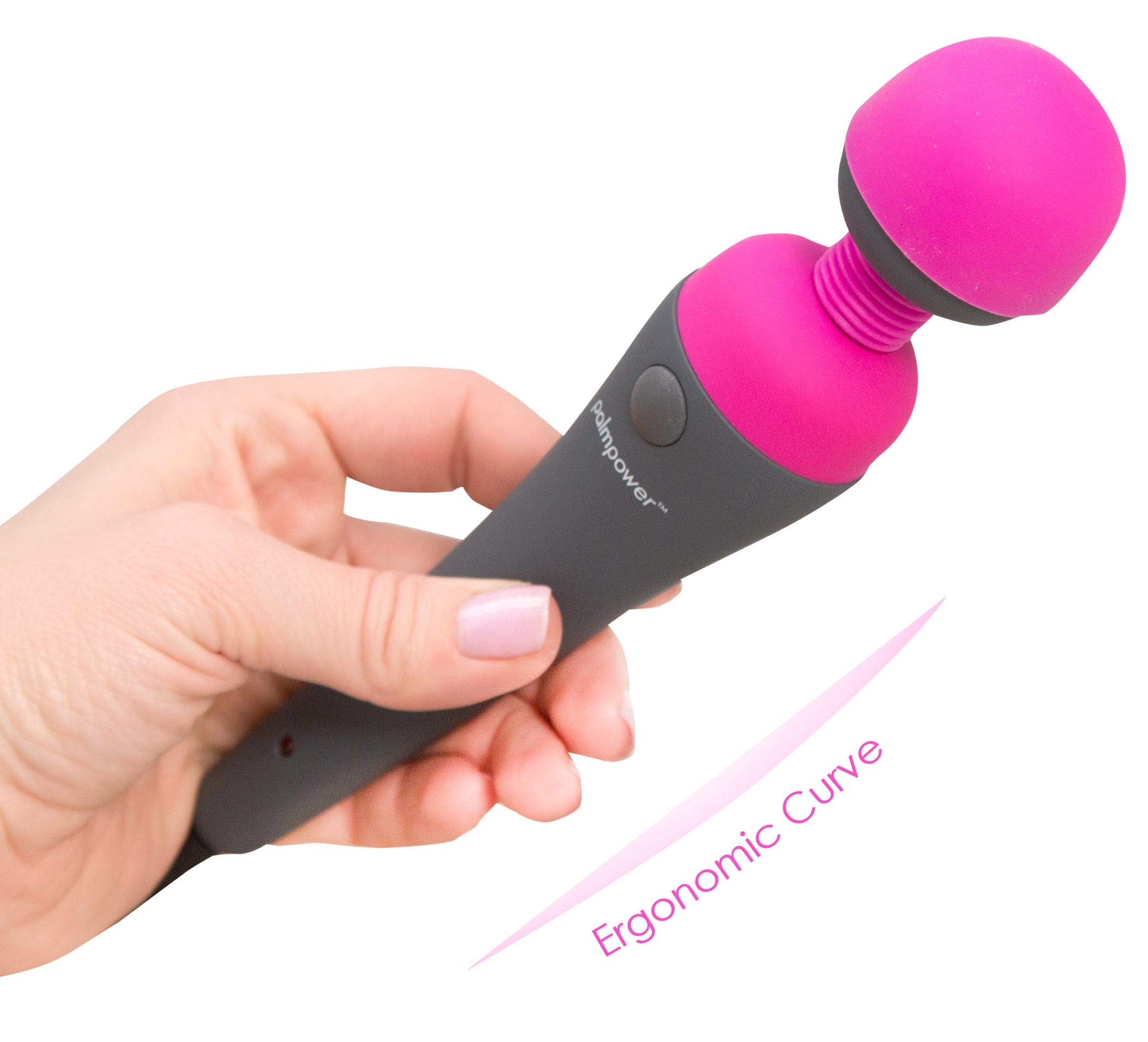 PalmPower Massage Wand Pink – Powerful Vibrations Handheld Massager > Sex Toys > Massage Wands