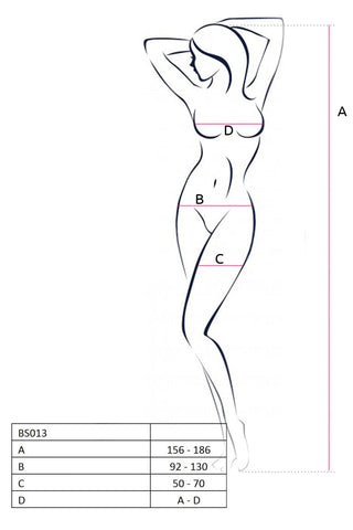 Bodystocking BS013 Black - Alluring Fishnet Design Bodystocking
