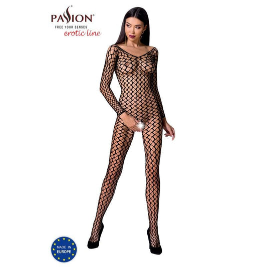 Passion Lingerie Lingerie Black / One Size Bodystocking BS068 Black 5908305951551