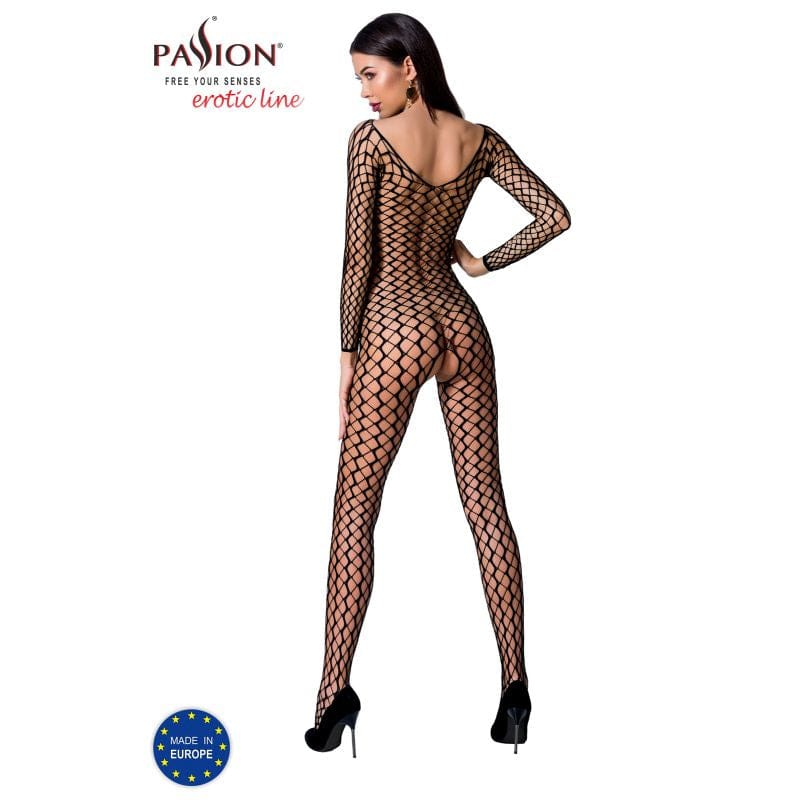 Passion Lingerie Lingerie Bodystocking BS068 Black