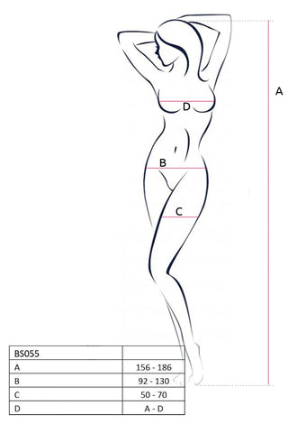 Bodystocking White Size Small for Alluring Elegance Bodystocking