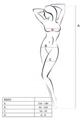 Passion Lingerie Lingerie White / One Size Bodystocking BS055 White 5908305947035
