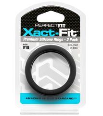 PerfectFit Adult Toys Black Xact-Fit #18 1.8in 2-Pack 854854005632