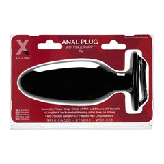 PerfectFit Adult Toys Black Xplay Finger Grip Plug 4L 851127008819