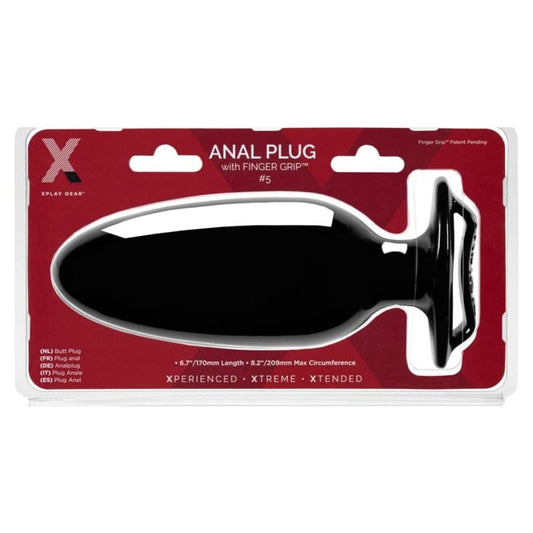 PerfectFit Adult Toys Black Xplay Finger Grip Plug 5L 851127008826