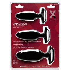 PerfectFit Adult Toys Black Xplay Finger Grip Plug Starter Kit 851127008796