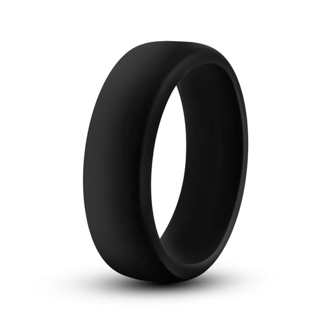 Performance Silicone Go Pro Cock Ring Black 1.5in Comfort COCK RINGS