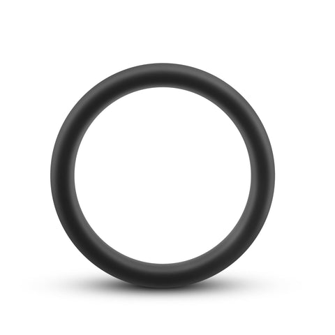 Performance Silicone Go Pro Cock Ring Black 1.5in Comfort COCK RINGS