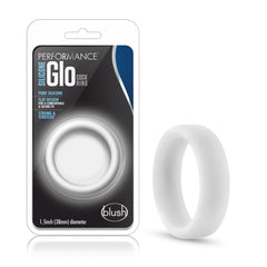 Performance Adult Toys White Performance Silicone Glo Cock Ring White Glow 853858007789