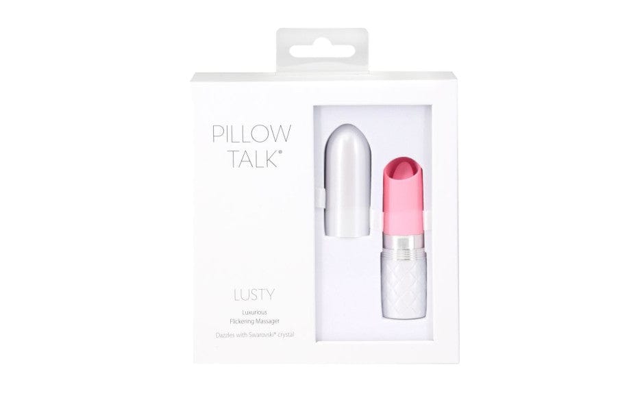 Pillow Talk Lusty Flickering Massager Pink Clitoral Vibrator Vibrators