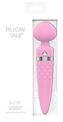 Pillow Talk Adult Toys Pink Pillow Talk Sultry Dual Ended Warming Massager Pink 677613268167