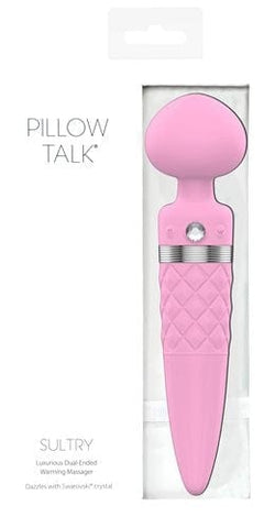 Pillow Talk Sultry Dual Ended Warming Massager Pink Electric Massager