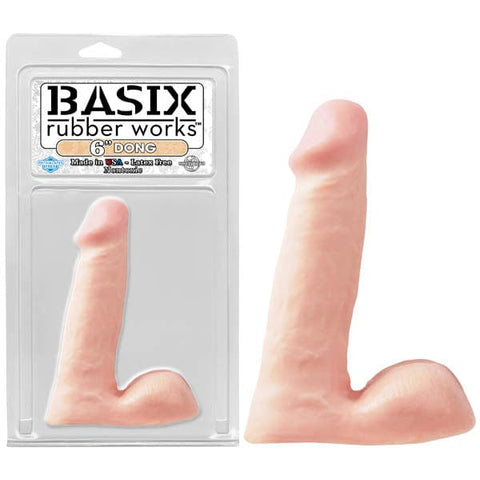 Basix Rubber Works 6 Inch Dong - 15.25 Centimeter Dong Dildos & Dongs