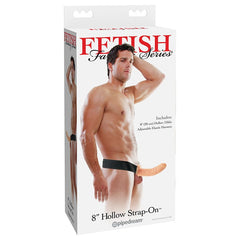 Pipedream STRAP-ONS Flesh Fetish Fantasy Series 8'' Hollow Strap-On -  20 cm (8'') Hollow Strap-On 603912329889