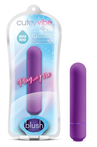 Play With Me Cutey Vibe Plus Purple Compact Bullet Toy BULLETS