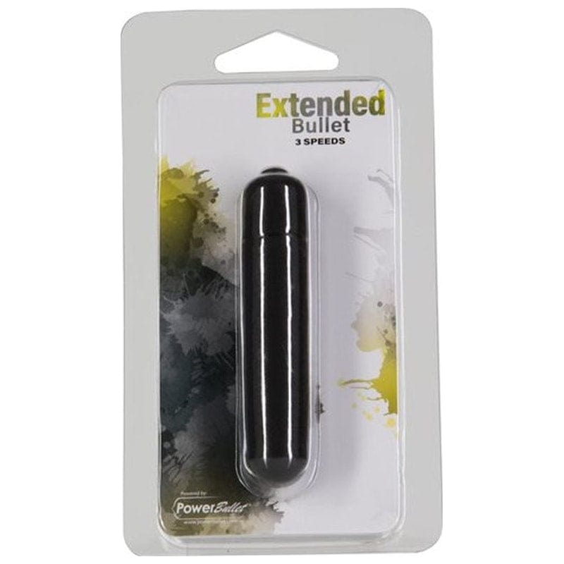 PowerBullet Adult Toys Black Extended Breeze 9cm Power Bullet  Black 677613512130