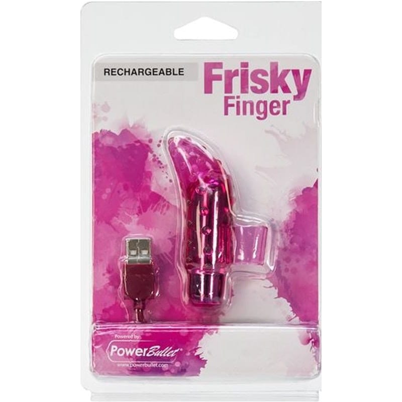 PowerBullet Adult Toys Pink Frisky Finger Rechargeable Pink 677613991164