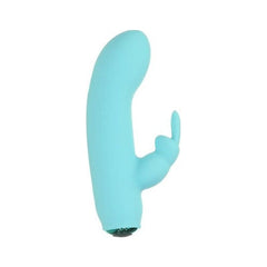 PowerBullet Adult Toys Teal Alices Bunny Rechargeable Bullet w Rabbit Sleeve Teal 677613563194