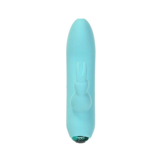 PowerBullet Adult Toys Teal Alices Bunny Rechargeable Bullet w Rabbit Sleeve Teal 677613563194