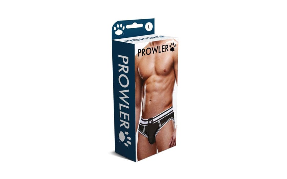 Prowler Lingerie Black / Large Prowler Open Back Brief Black/White 84472028652