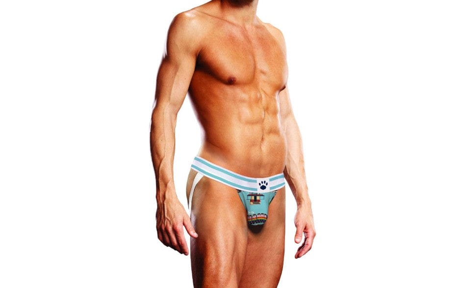 Prowler Lingerie Blue / Small Prowler Miami Jock Strap Blue White 4890808272435