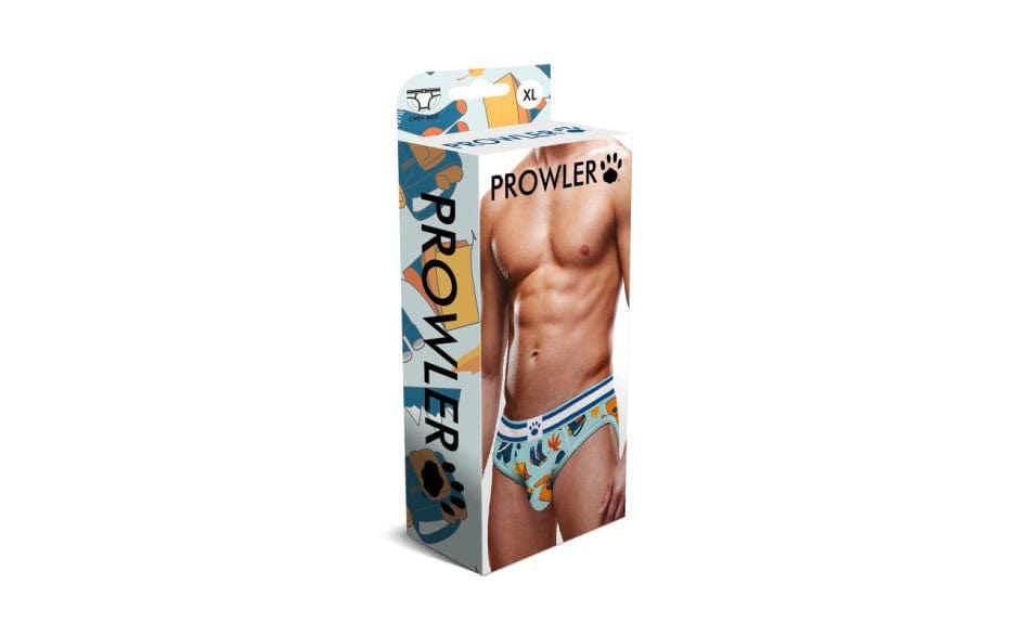 Prowler Lingerie Prowler Autumn Open Back Brief White/Blue