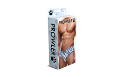 Prowler Lingerie Prowler Blue Paw Open Back Brief White/Blue