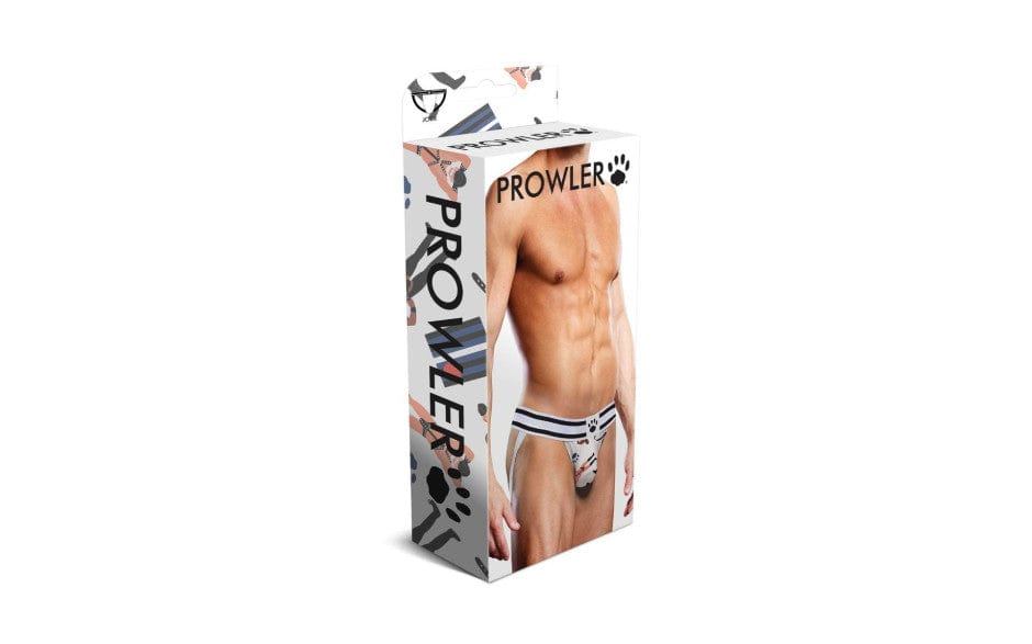 Prowler Lingerie Prowler Leather Pride Jock Strap Black White