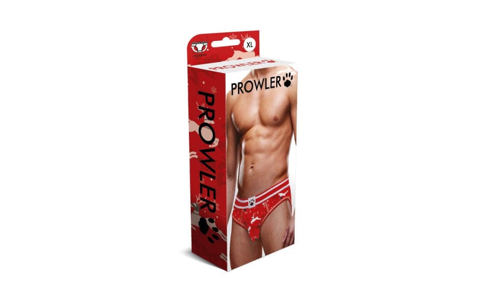 Prowler Lingerie Prowler Reindeer Open Back Brief Red/White