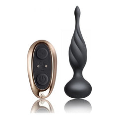 Rocks Off Adult Toys Black Petite Sensation Discover Butt Plug w Remote Black 811041014426