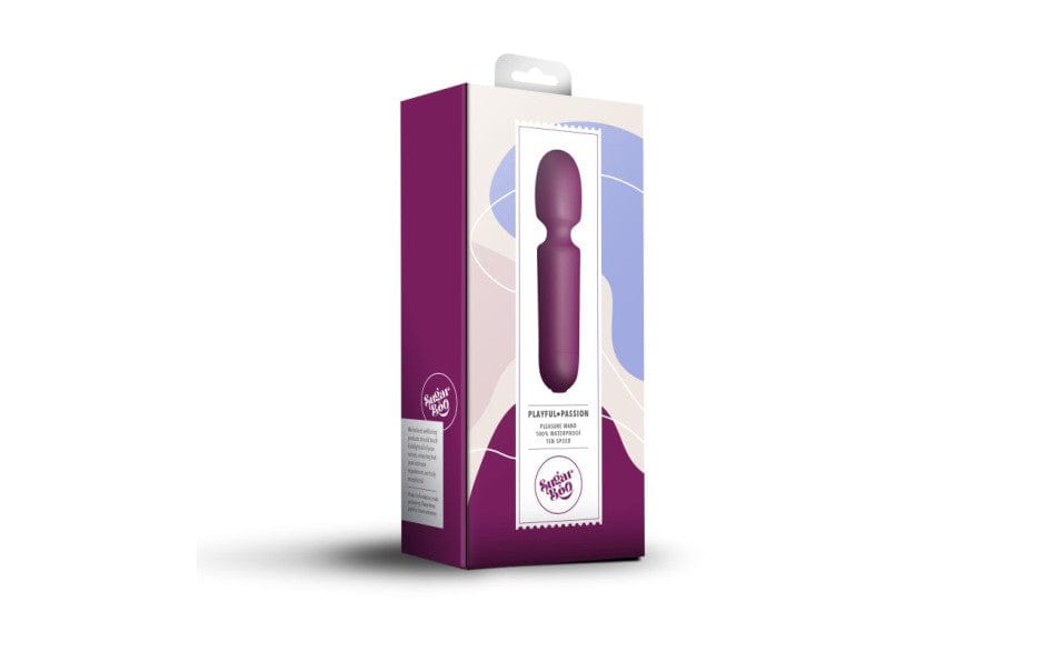 SugarBoo Playful Passion Wand Vibe – Compact Rechargeable Wand Vibrator > Sex Toys > Mini Massagers