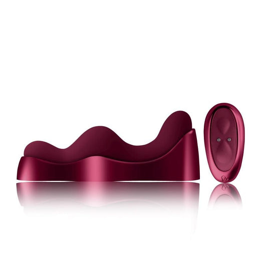 Rocks Off Adult Toys Red Ruby Glow Blush Ride On Vibrator with Remote 811041014228