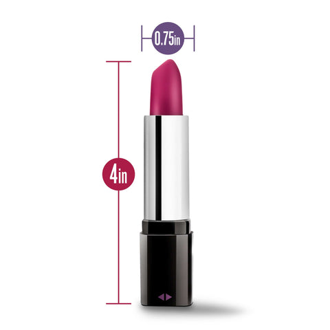 Rose Lipstick Vibe Black 4 Inch Compact Pleasure Toy BULLETS