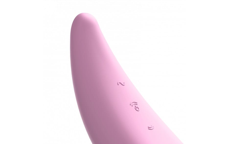 Satisfyer Adult Toys Pink Satisfyer Curvy 3+ Clitoral Vibrator - Pink 4061504001890