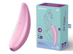 Satisfyer Adult Toys Pink Satisfyer Curvy 3+ Clitoral Vibrator - Pink 4061504001890