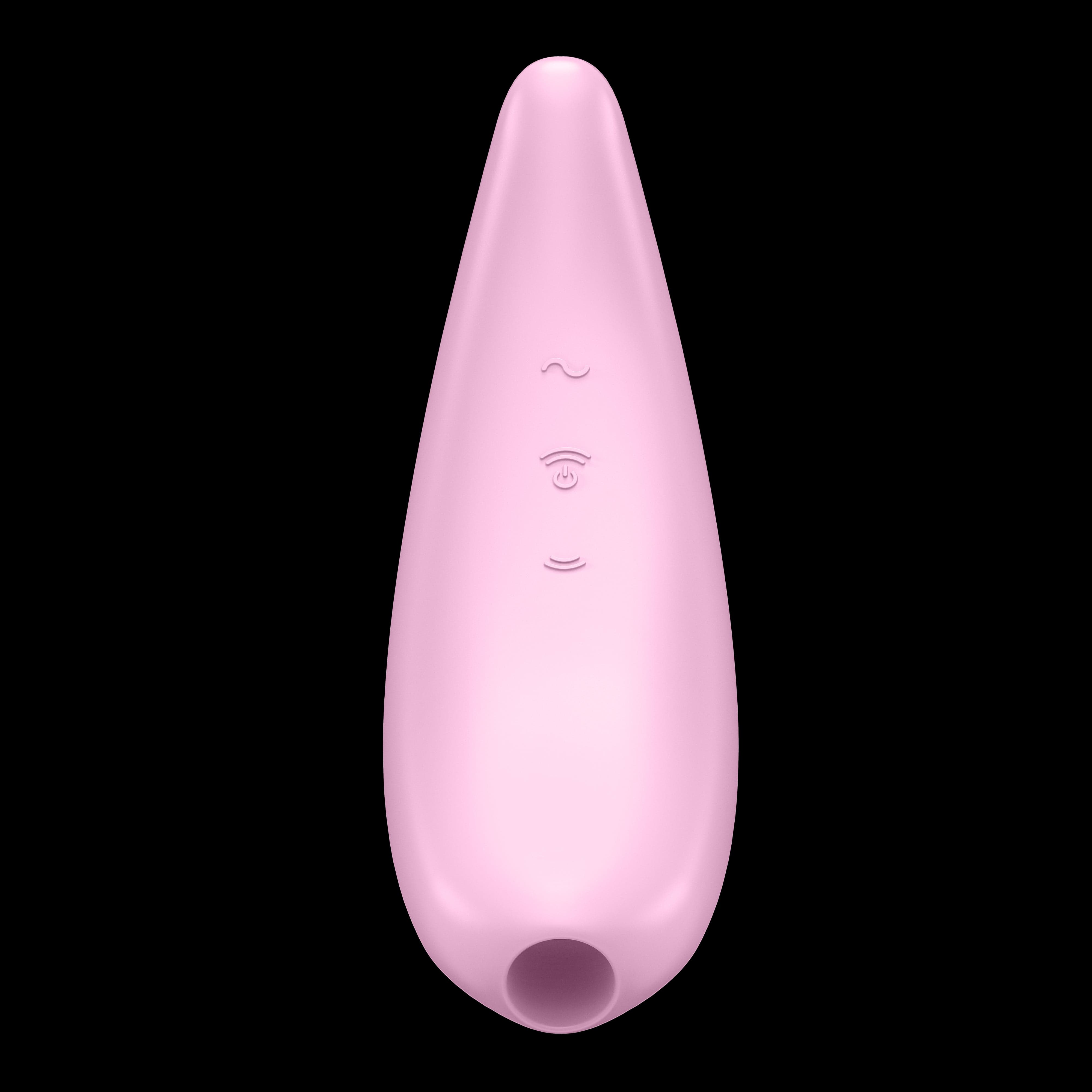 Satisfyer Adult Toys Pink Satisfyer Curvy 3+ Clitoral Vibrator - Pink 4061504001890