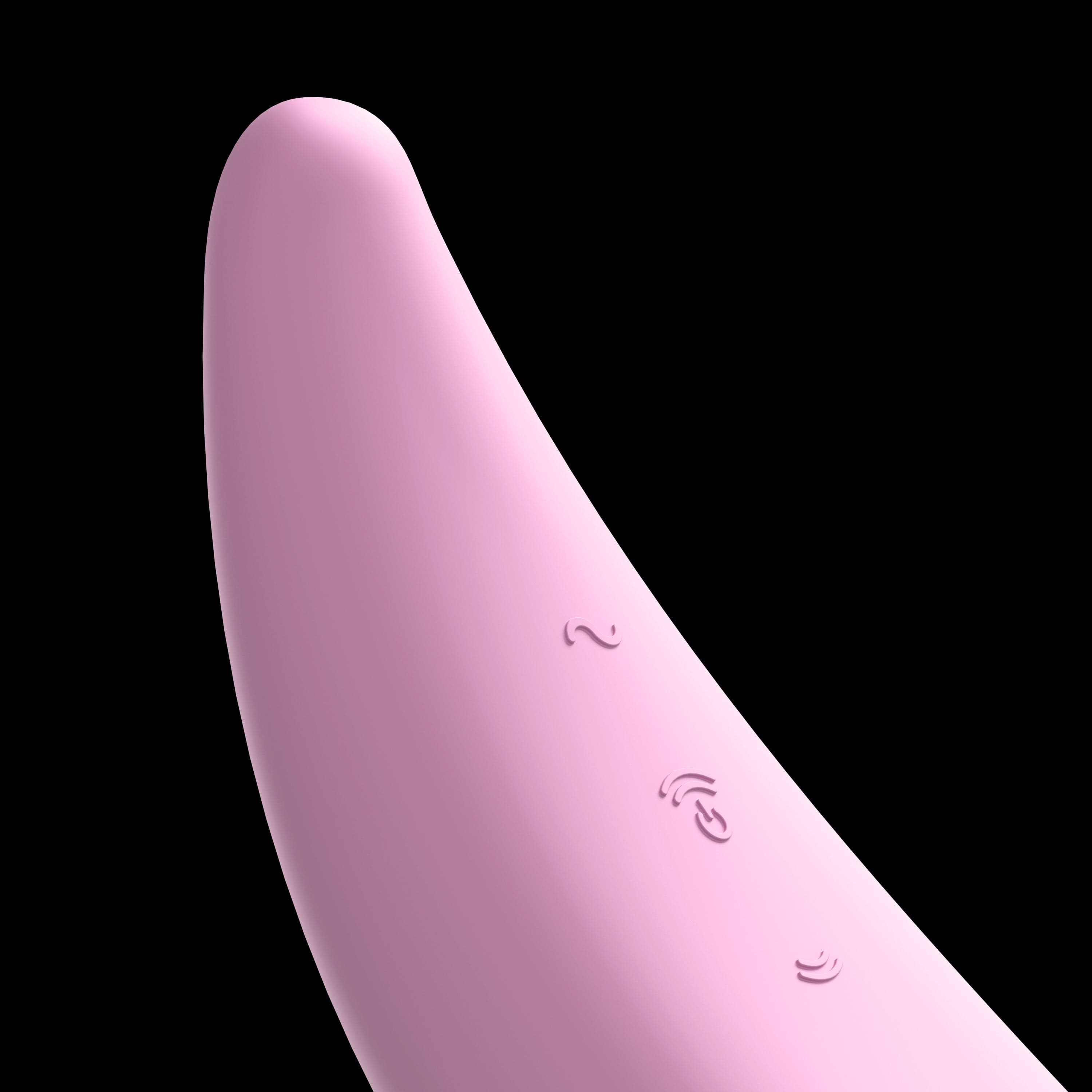 Satisfyer Adult Toys Pink Satisfyer Curvy 3+ Clitoral Vibrator - Pink 4061504001890